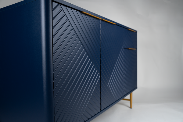 Navy Blue Credenza