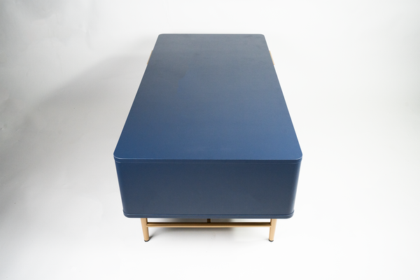 Contemporary Navy Blue Coffee Table